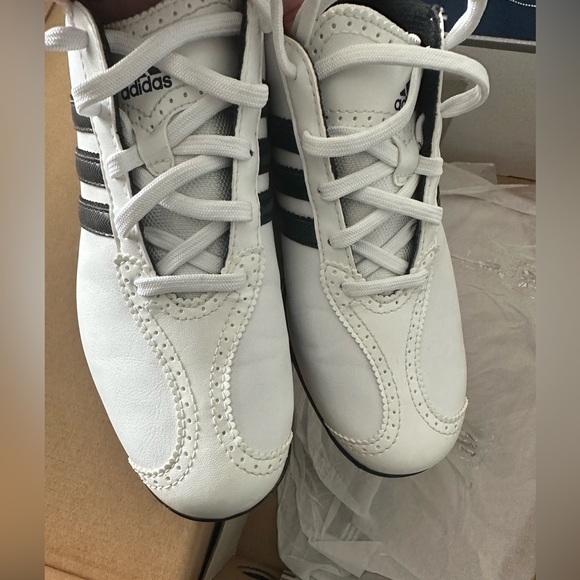 Adidas Ladies Driver May S Golf Shoes Size 8 M White Black - Picture 2 of 8